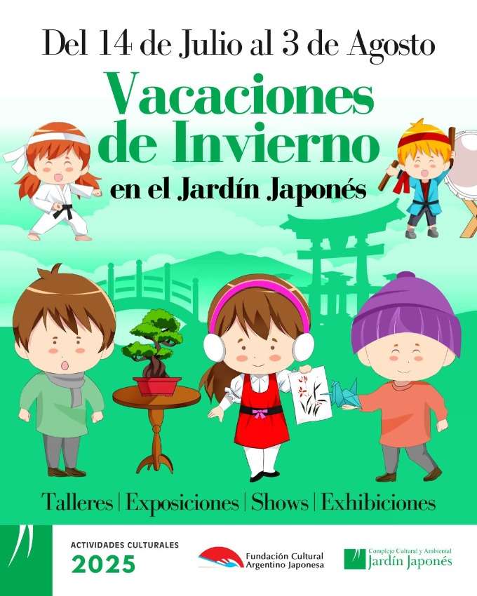 Vacaciones de Invierno en el Jardín Japonés | Del 14 de Julio al 3 de Agosto
