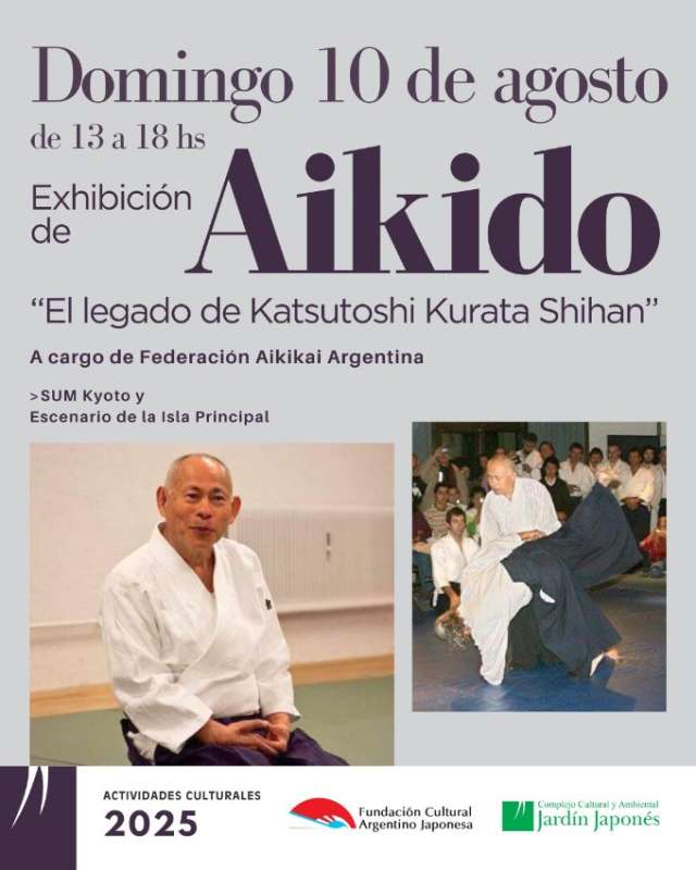 Exhibición de Aikido. “El legado de Katsutoshi Kurata Shihan” | 01 de Agosto 2025