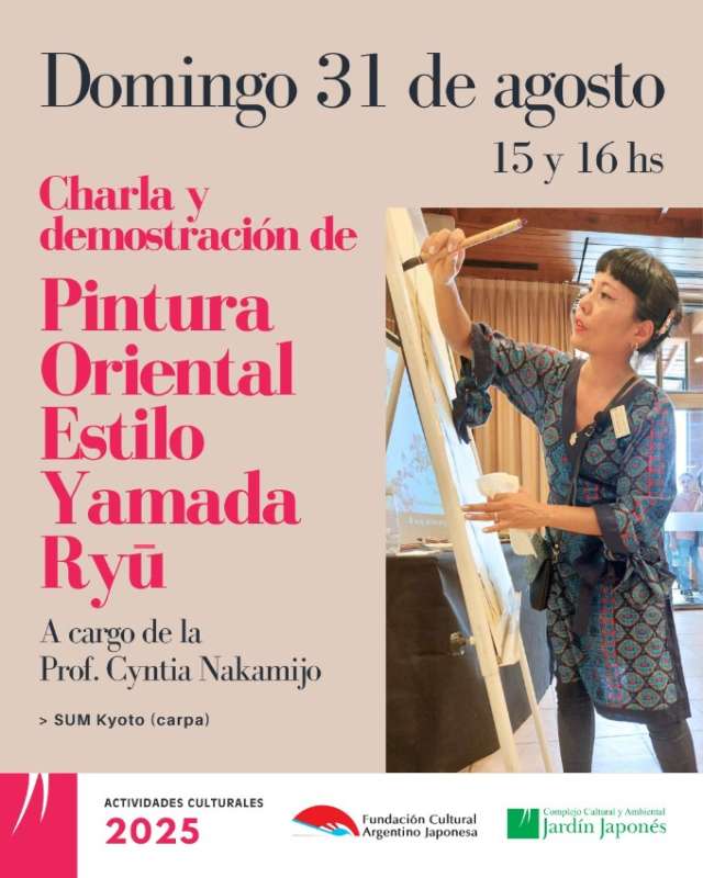 Charla y demostración de Pintura Oriental Estilo Yamada Ryu | 01 de Agosto 2025