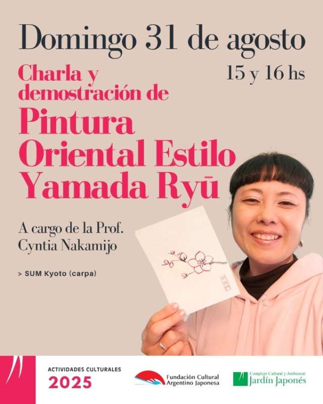 Charla y demostración de Pintura Oriental Estilo Yamada Ryu | 01 de Agosto 2025