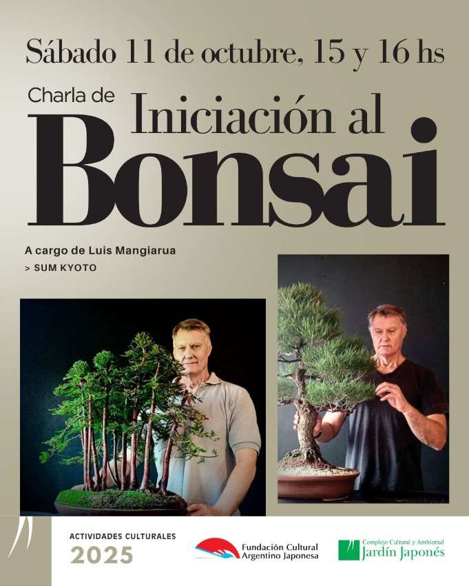 Charla de Iniciación al Bonsai | Sábado 11 de octubre, 15 y 16 hs