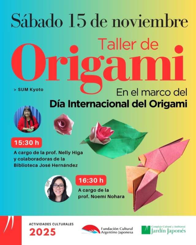Taller de Origami. En el marco del Día Internacional del Origami | 25 de Octubre 2025
