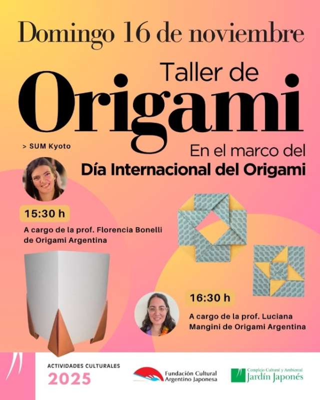 Taller de Origami. En el marco del Día Internacional del Origami | 25 de Octubre 2025