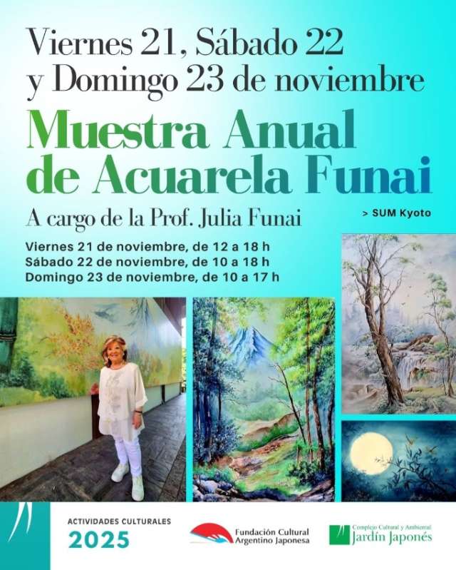 Muestra Anual de Acuarela Funai | 25 de Octubre 2025