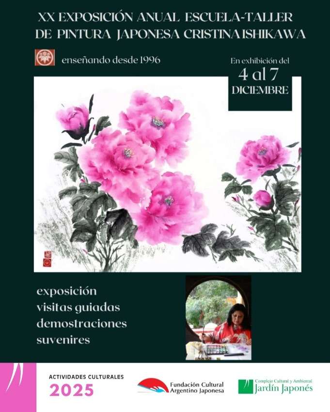 XX° Exposición Anual Escuela Taller de Pintura Japonesa Cristina Ishikawa | Del 4 al 7 de diciembre de 2025