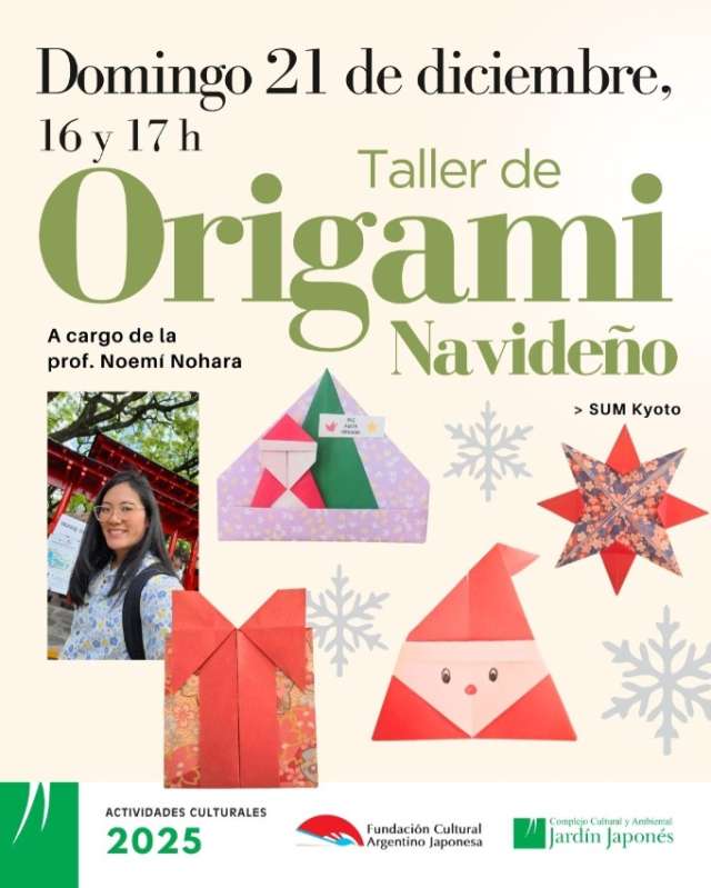 Taller de Origami Navideño | 28 de Noviembre 2025